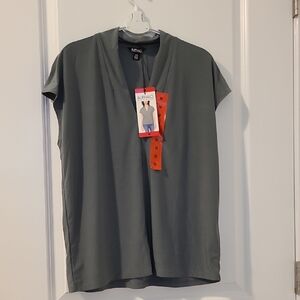 Buffalo Gray V-Neck Top